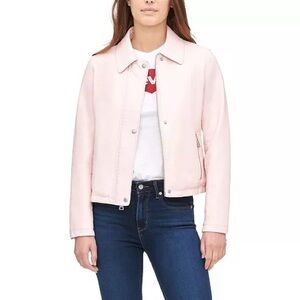 Levi’s Pink Faux Leather Motorcycle Jacket